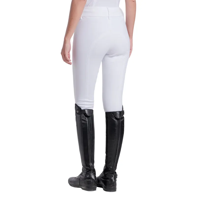 Cavalleria Toscana American Full Grip Womens Breeches - White-2