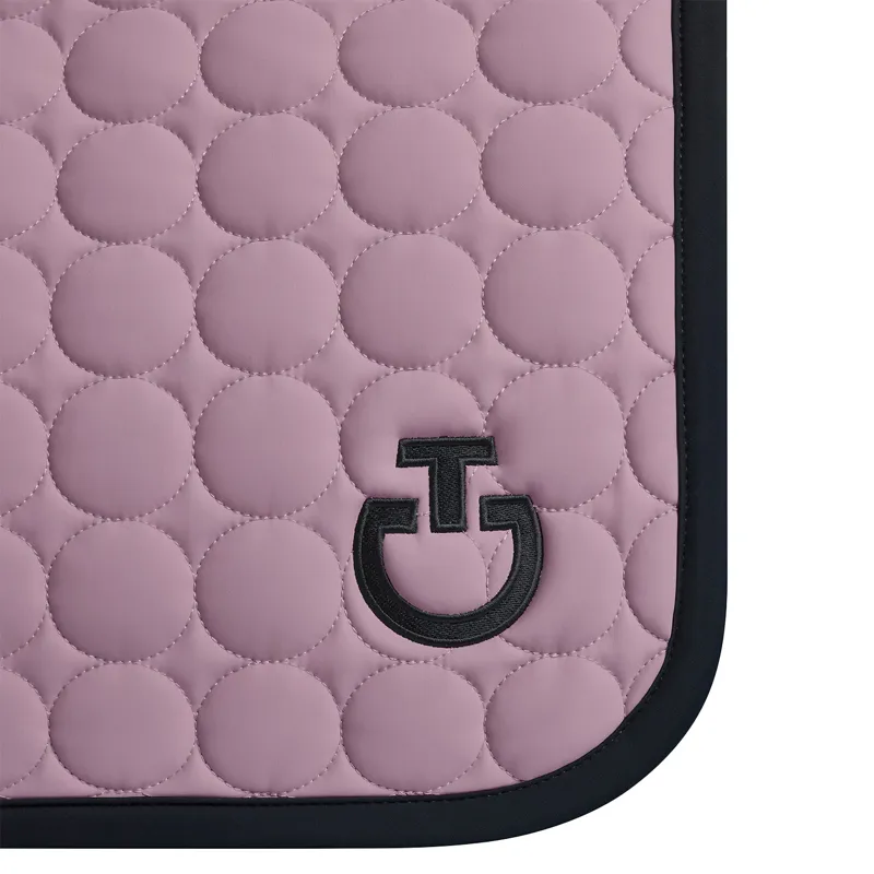 Cavalleria Toscana Circular Quilted Show Jumping Saddlecloth - Grape Shake-2