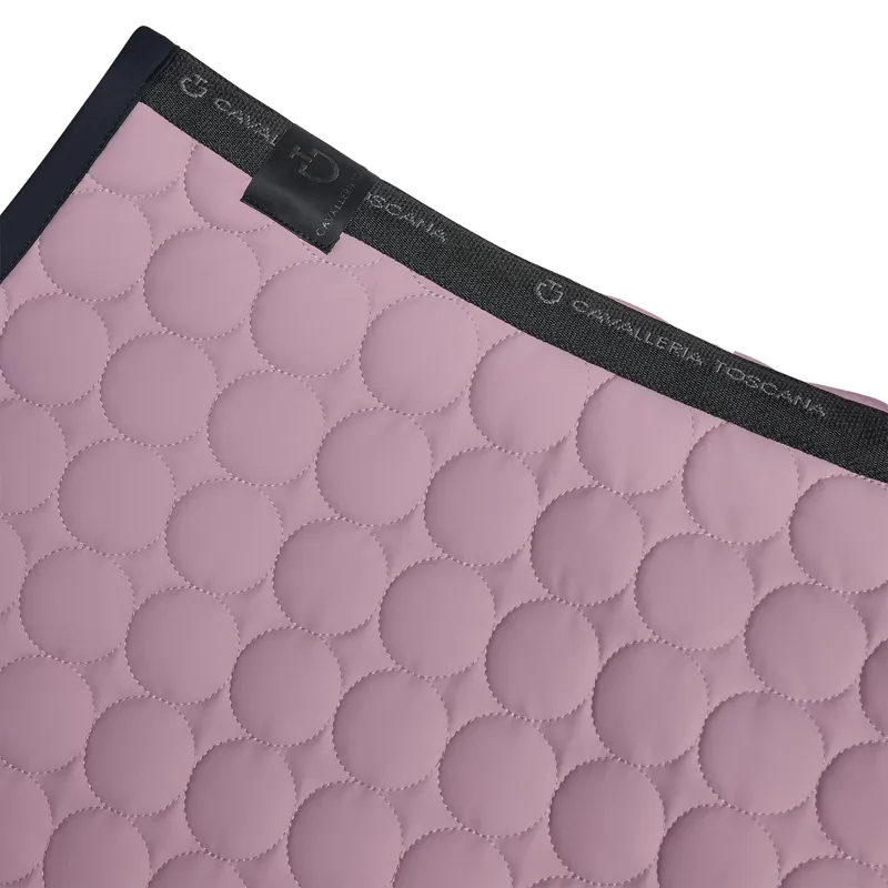 Cavalleria Toscana Circular Quilted Show Jumping Saddlecloth - Grape Shake-1