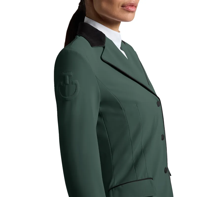 Cavalleria Toscana Competition Zip Womens Show Jacket - Jungle Green-2
