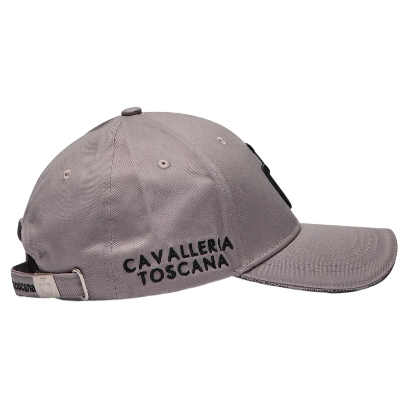 Cavalleria Toscana Logo Cotton Cap - Grey/Black-2