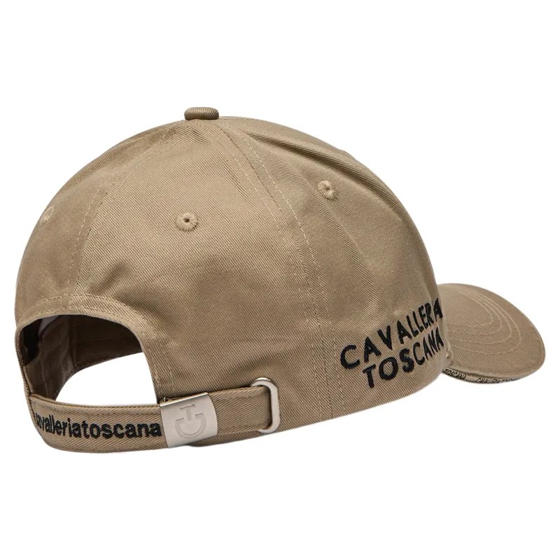 Cavalleria Toscana Logo Cotton Cap - Beige/Black-1
