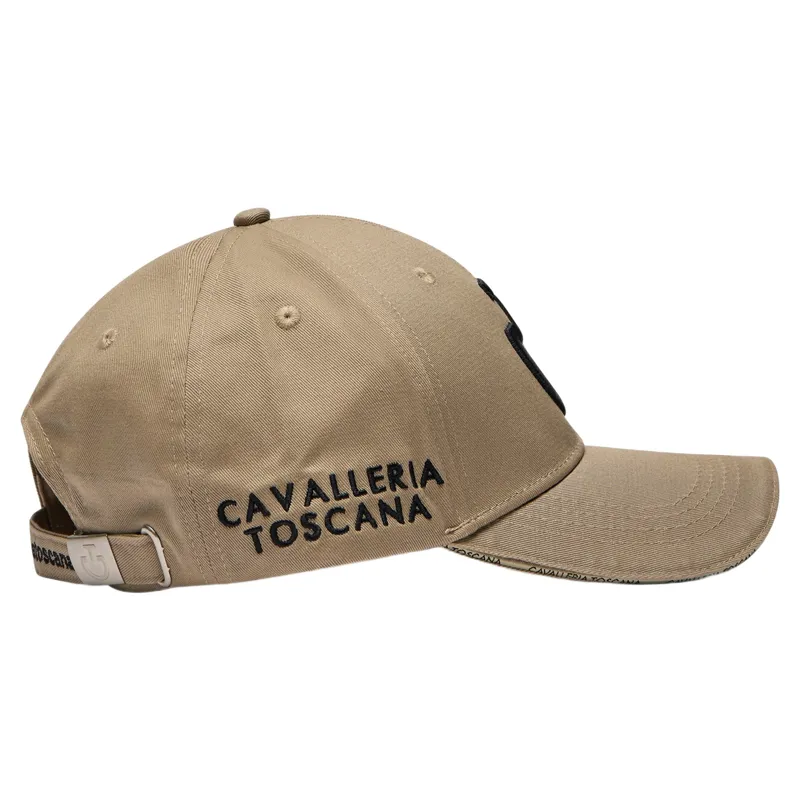 Cavalleria Toscana Logo Cotton Cap - Beige/Black-2