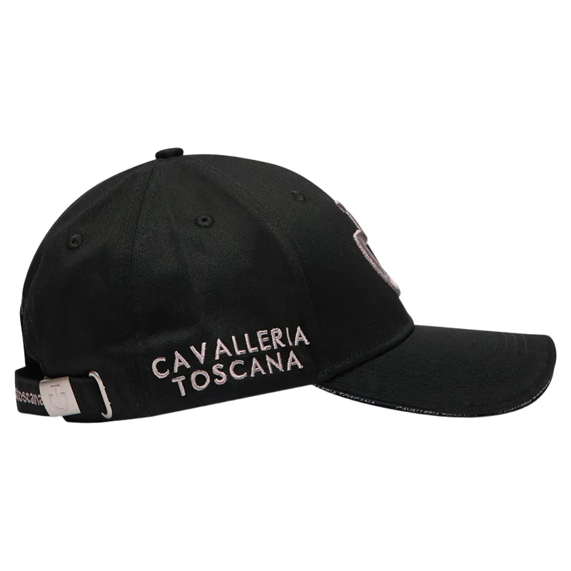 Cavalleria Toscana Logo Cotton Cap - Black/Pink-2