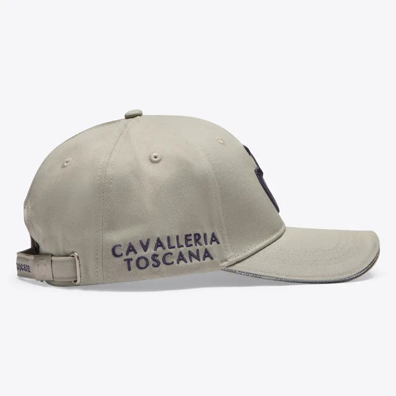 Cavalleria Toscana Logo Cotton Cap - Belgian Block/Charcoal-1