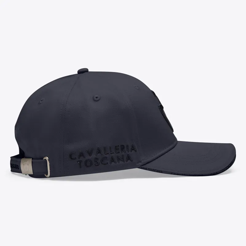 Cavalleria Toscana Logo Cotton Cap - Charcoal/Black-1