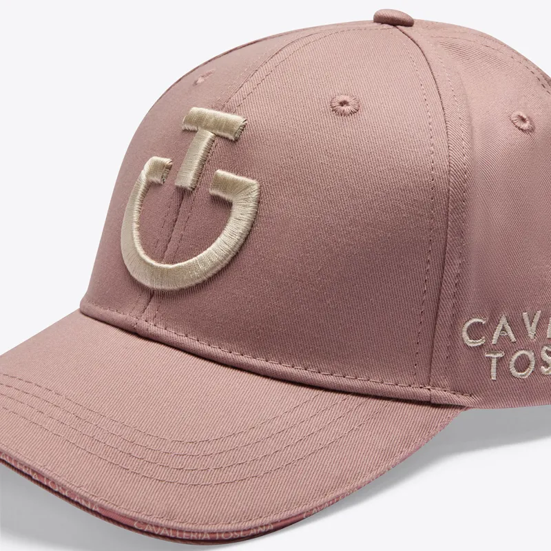Cavalleria Toscana Logo Cotton Cap - Violet Ice/Birch-3