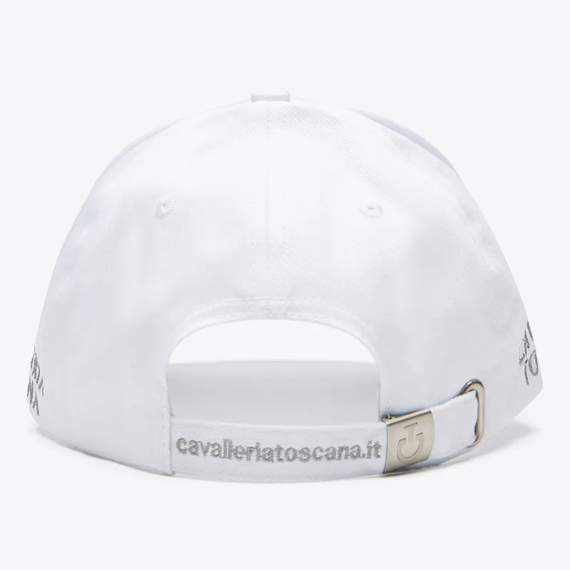 Cavalleria Toscana Logo Cotton Cap - White/Belgian Block-2