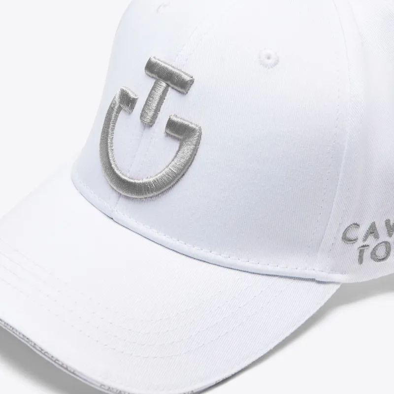 Cavalleria Toscana Logo Cotton Cap - White/Belgian Block-3