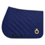 Cavalleria Toscana Diamonds and Lines Quilted GP Saddlecloth - Blue/Ocra
