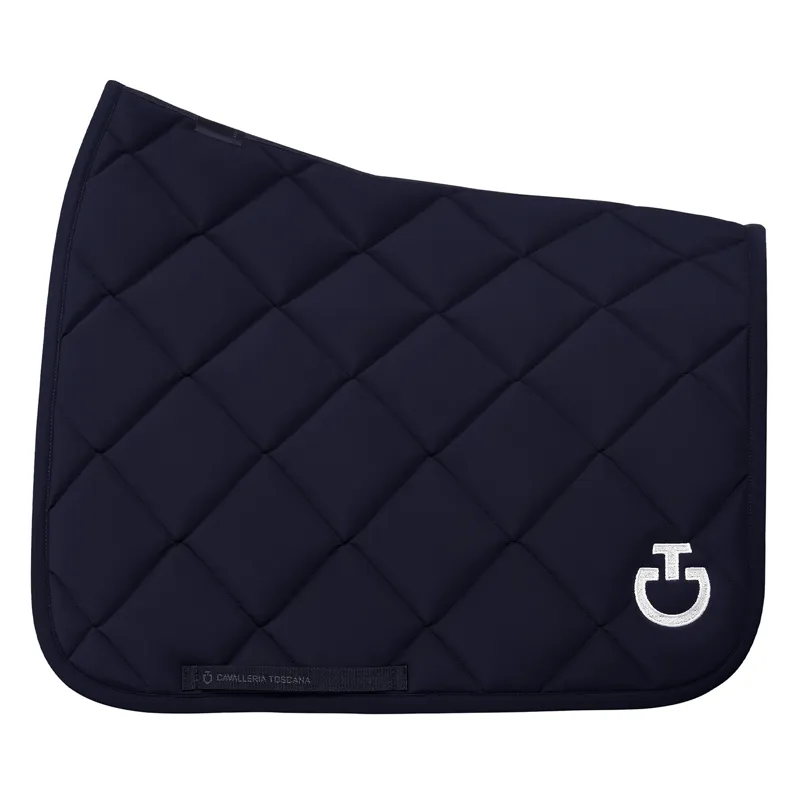 Cavalleria Toscana Diamond Quilted Dressage Saddlecloth - Navy