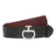 Cavalleria Toscana Elastic Clasp Womens Belt - Bordeaux/Black