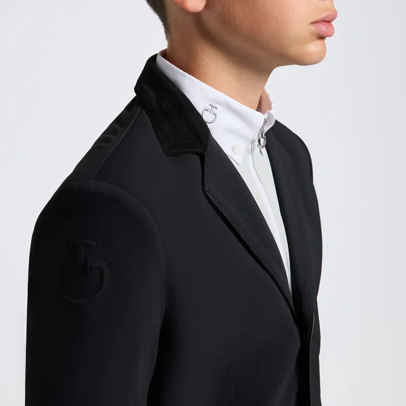 Cavalleria Toscana Junior Boys Zip GP Show Jacket - Black-2
