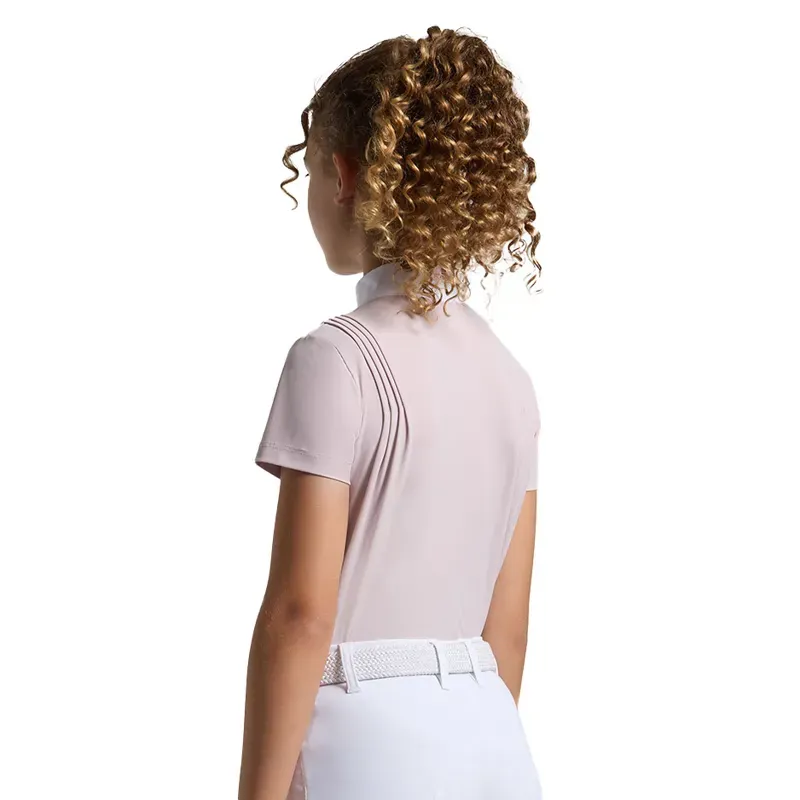 Cavalleria Toscana Jersey Pleat Junior Girls Show Shirt - Violet Ice-1