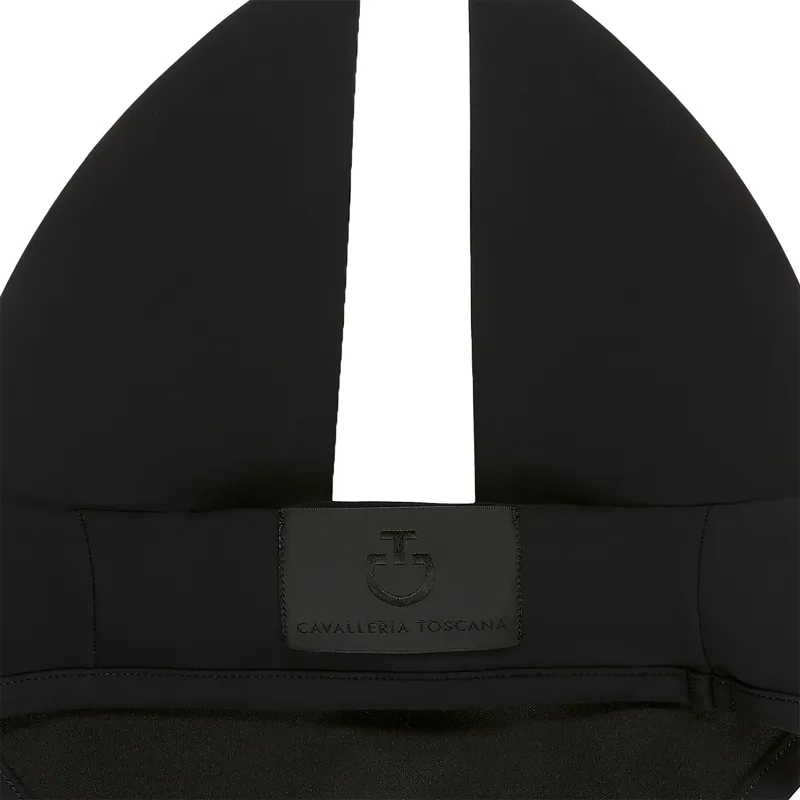 Cavalleria Toscana Lightweight Jersey Stripe Soundless Fly Veil - Black-1