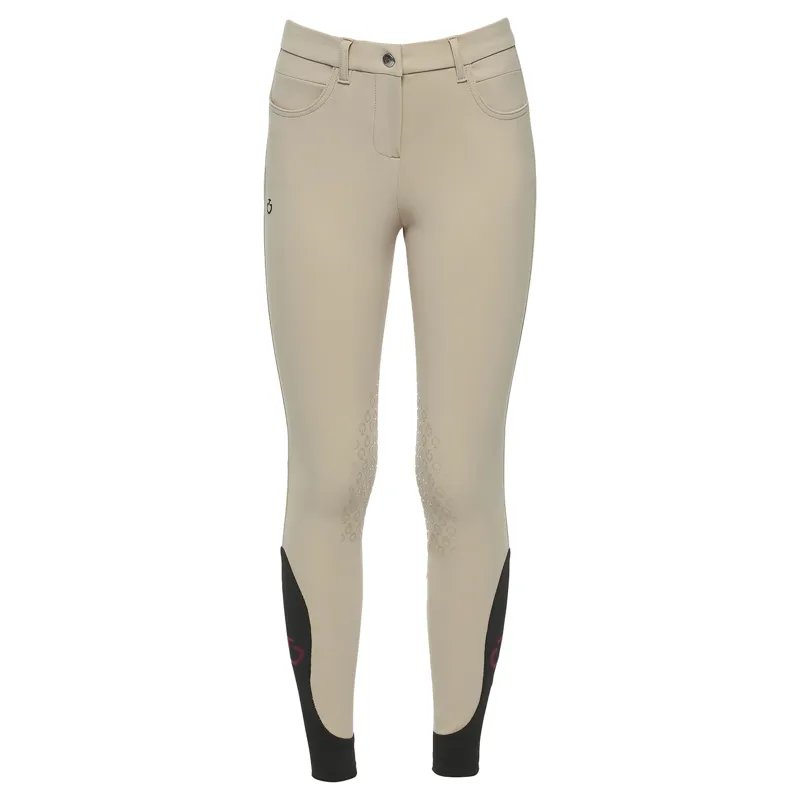Cavalleria Toscana Junior Girls Colour Grip Breeches - Beige-1