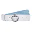 Cavalleria Toscana Elastic Clasp Ladies Belt - Blue Fog/White