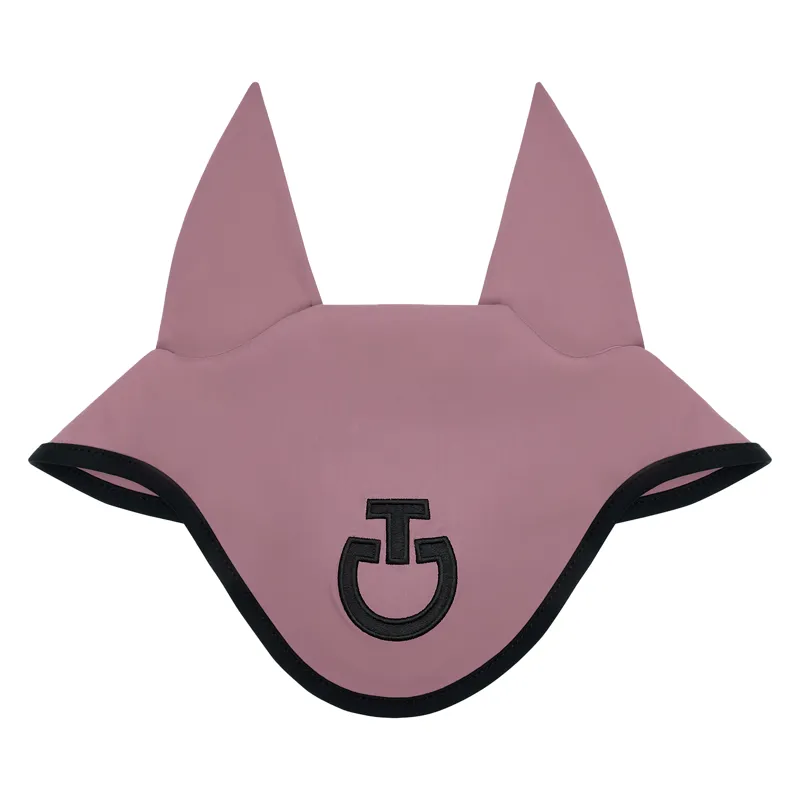 Cavalleria Toscana Lightweight Jersey Stripe Fly Veil - Grape Shake