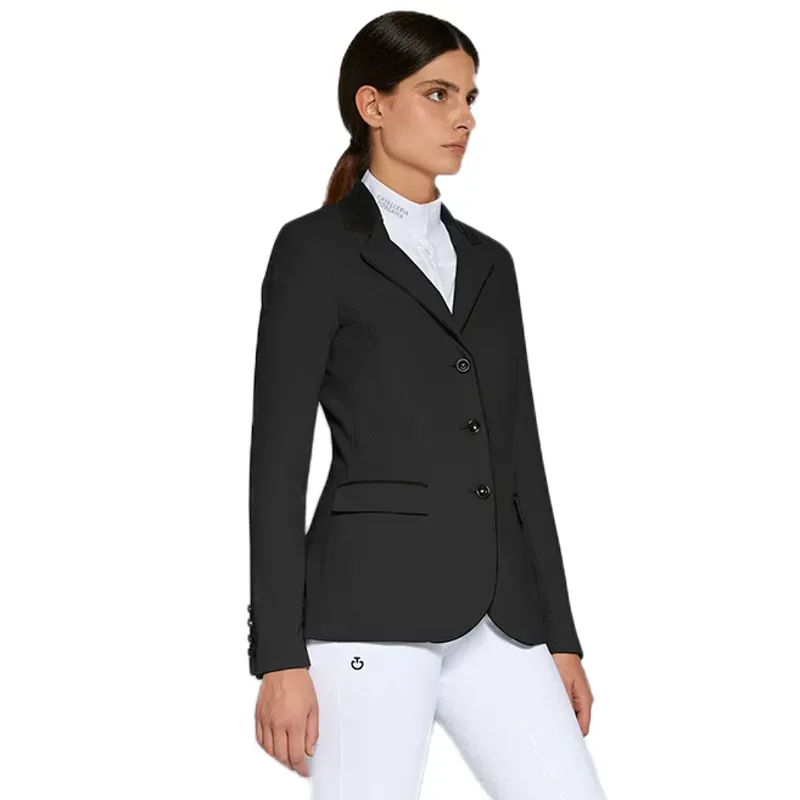 Cavalleria Toscana Perforated GP Womens Show Jacket - Black