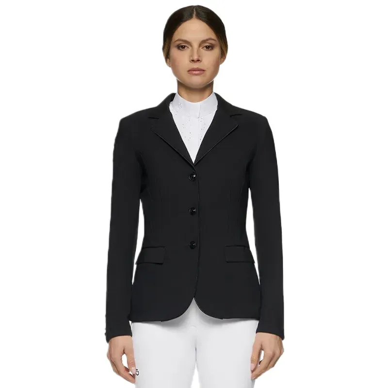 Cavalleria Toscana Perforated GP Womens Show Jacket - Black-3