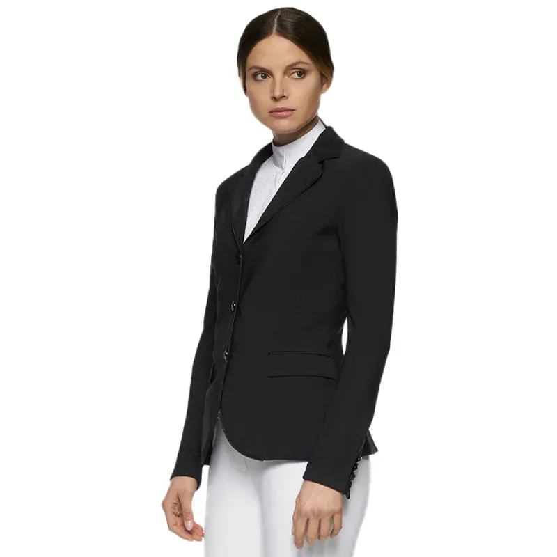 Cavalleria Toscana Perforated GP Womens Show Jacket - Black-4