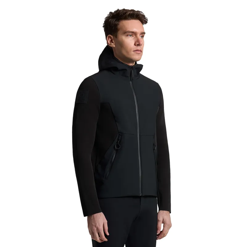 Cavalleria Toscana Mens Softshell Tech Knit Jacket - Black