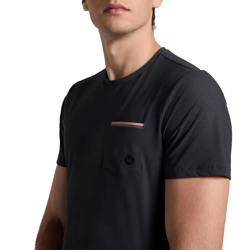 Cavalleria Toscana Pocket Mens Tech Tee - Charcoal-1