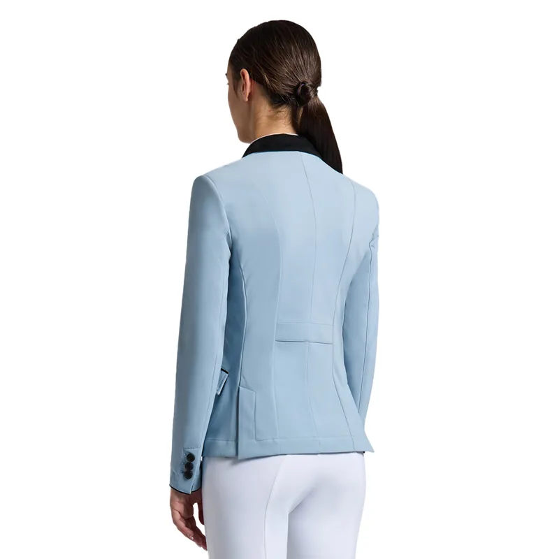 Cavalleria Toscana GP Junior Girls Show Jacket - Blue Fog-1