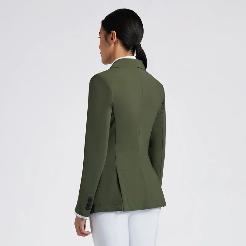 Cavalleria Toscana American Jersey Ladies Competition Jacket - Forest-2