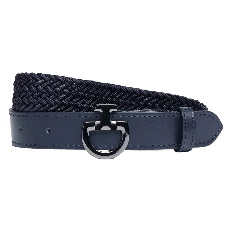 Cavalleria Toscana Younger Rider Junior Elasticated Belt - Dark Blue