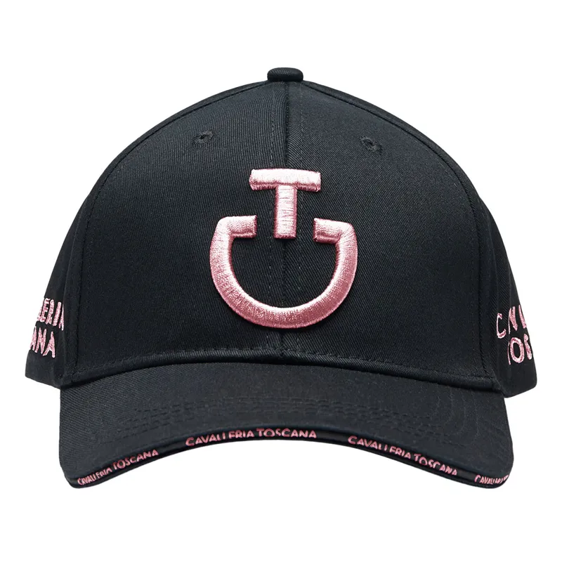 Cavalleria Toscana Logo Cotton Cap - Black/Light Pink