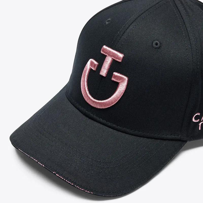 Cavalleria Toscana Logo Cotton Cap - Black/Light Pink-3