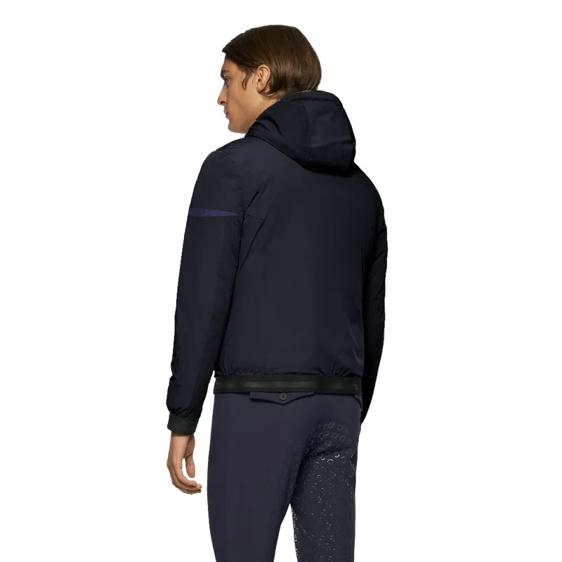 Men's stretch nylon hooded bomber jacket online