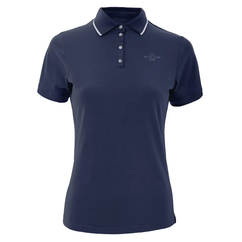 Cavallo Daisy Short Sleeve Ladies Polo Shirt - Dark Blue