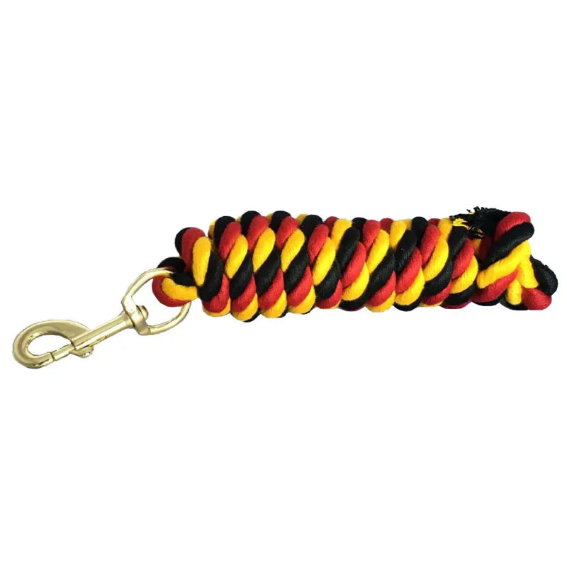 Chukka Cotton Lead Rope - Red/Black/Yellow