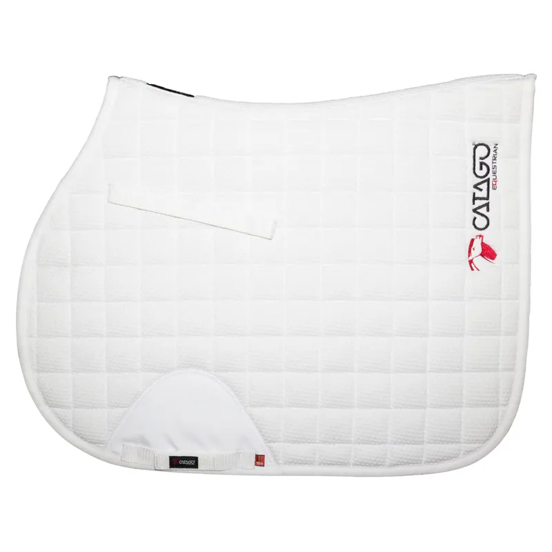 Catago FIR-Tech All Purpose Saddlecloth - White/Logo
