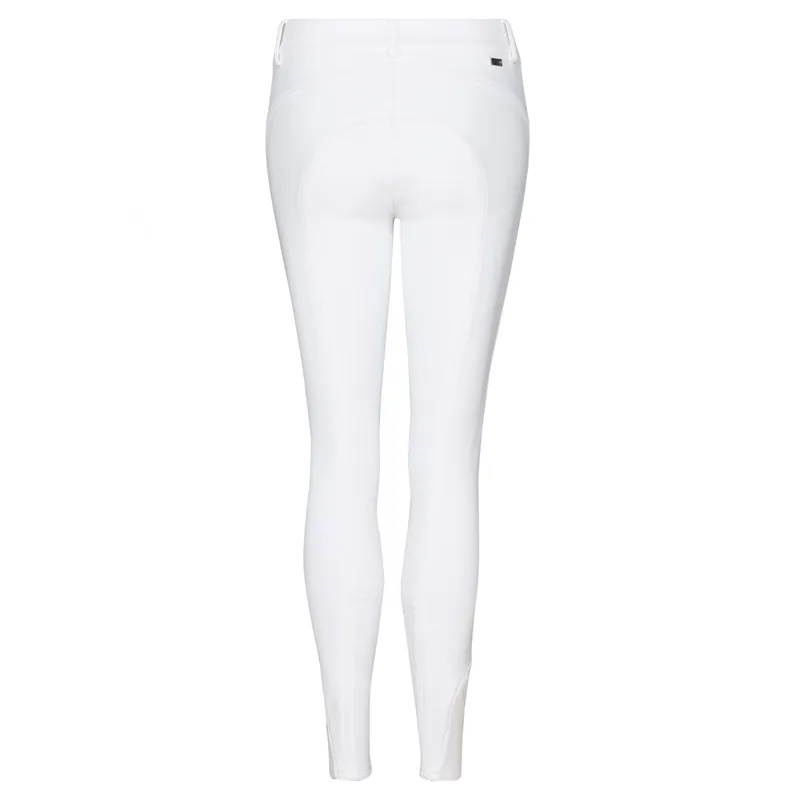 Catago Olivia Knee Grip Ladies Winter Competition Breeches - White-1