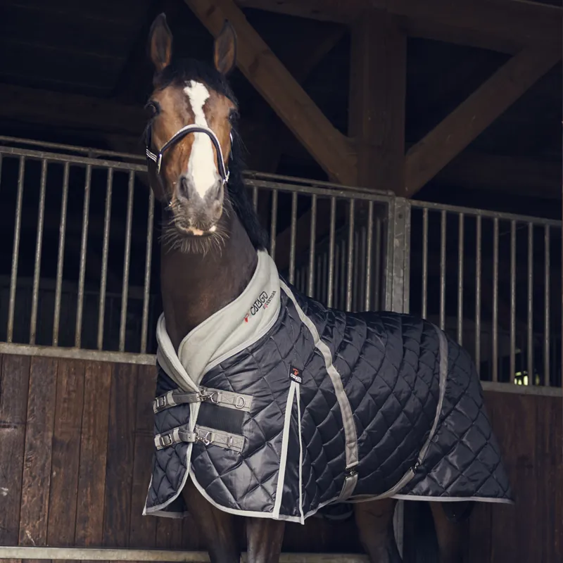 Catago 100g Standard Neck Stable Rug - Black/Grey