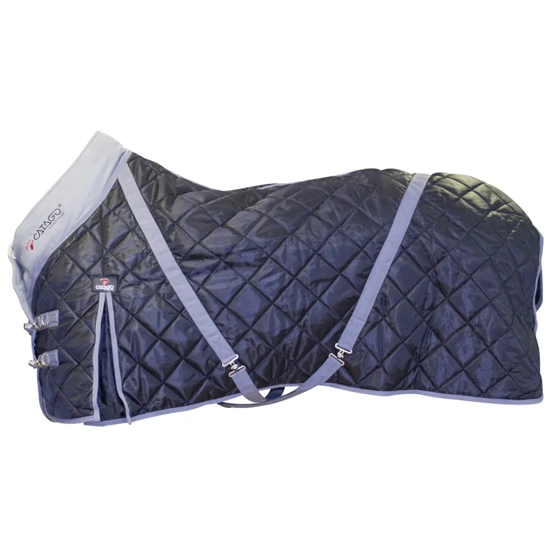 Catago 100g Standard Neck Stable Rug - Black/Grey-1