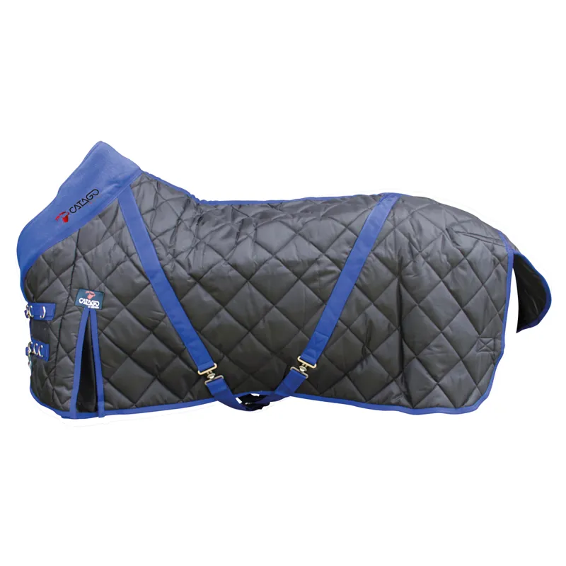 Catago 300g Standard Neck Stable Rug - Black/Blue-1