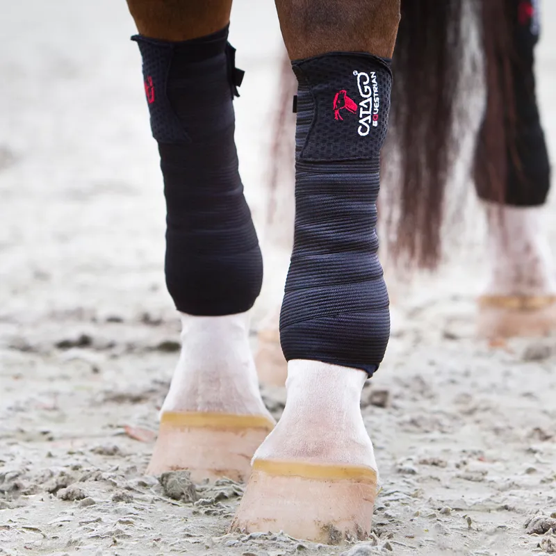 Catago FIR-Tech Elastic Bandages - Black-1