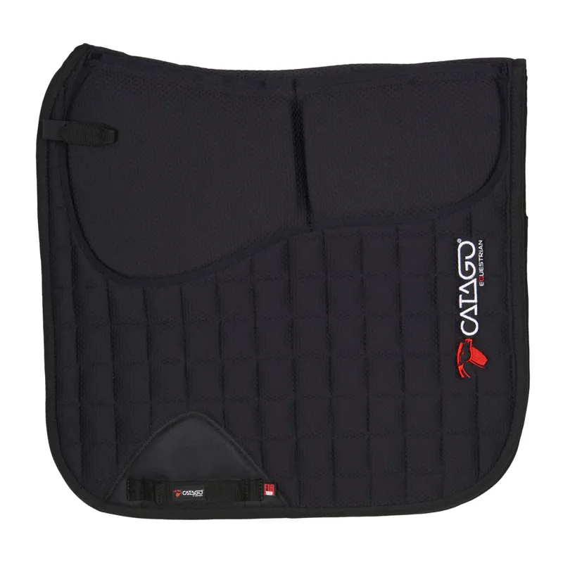 Catago FIR-Tech Correction Dressage Saddlecloth - Black