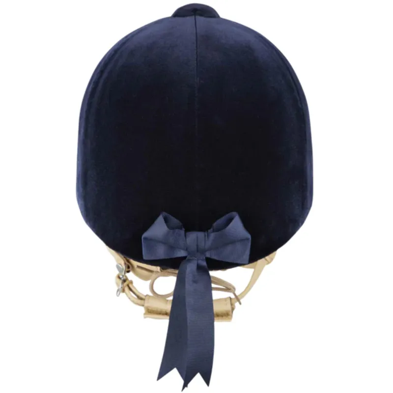 Champion CPX Showmaster Velvet Peaked Helmet - Navy-3