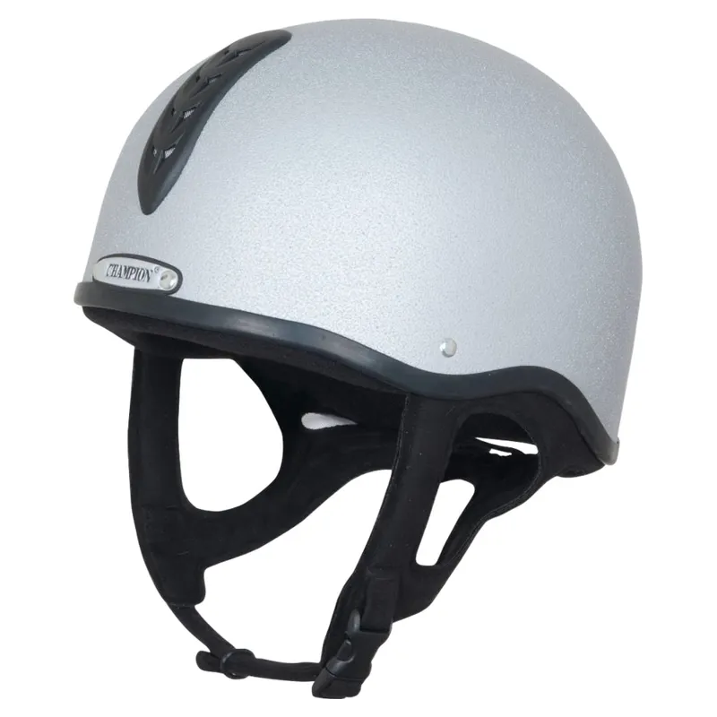 Champion X-Air Plus Junior Riding Skull Hat - Silver