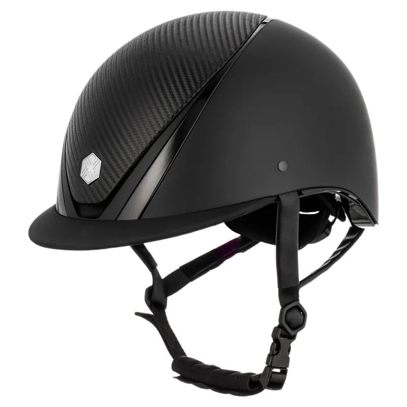 Charles Owen EQx Hyda MIPS Riding Hat - Black Matte/Black Gloss