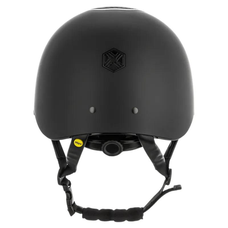 Charles Owen EQx Hyda Wide Peak MIPS Riding Hat - Black Matte/Black Gloss-3