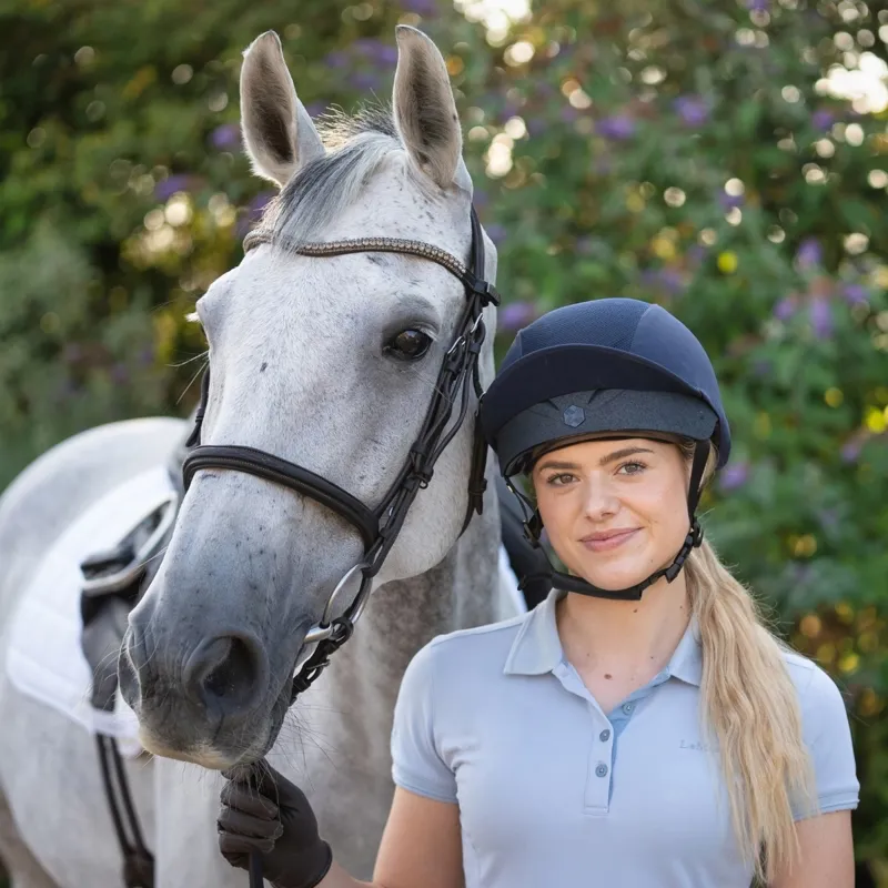 Charles Owen EQx x This Esme Phoenix Skull Riding Hat - Navy-1