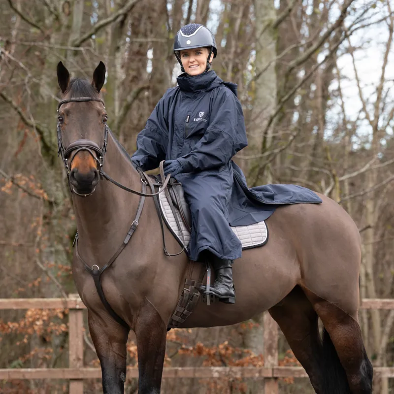 Charles Owen EQx Kylo Crystal Riding Hat - Navy Gloss/Silver Crystal-3