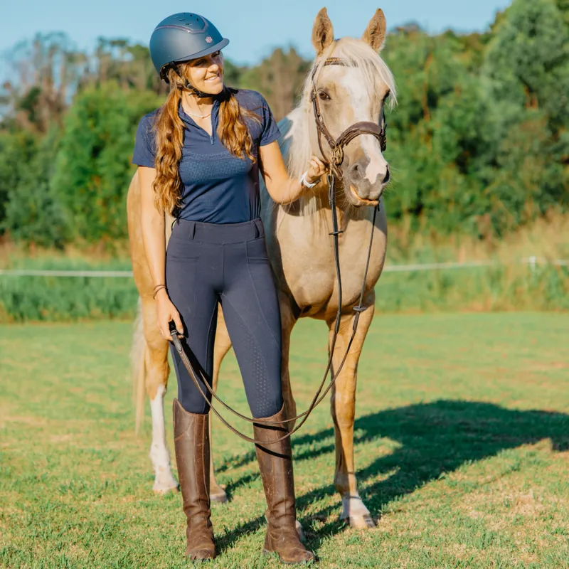 Charles Owen EQx Kylo Riding Hat - Navy Matte/Rose Gold Gloss-3