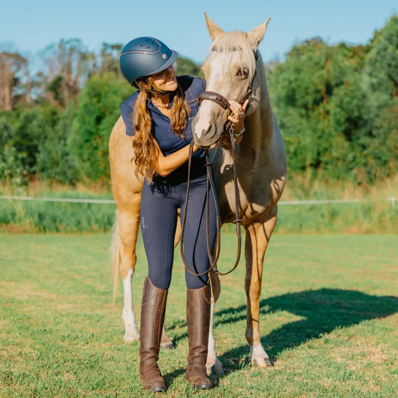 Charles Owen EQx Kylo Riding Hat - Navy Matte/Rose Gold Gloss-6